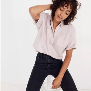 Madewell Flannel Courier Shirt Lilac